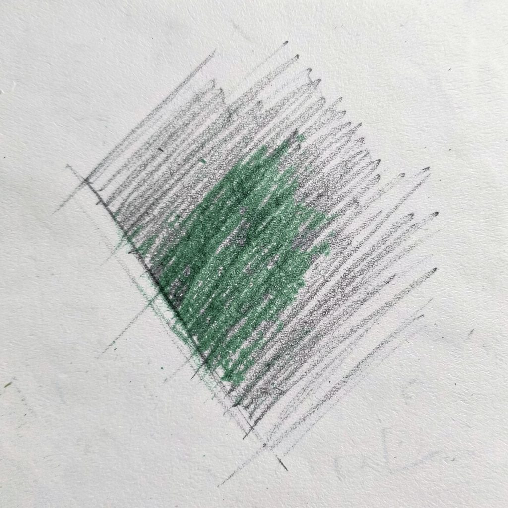Graphitskizze einer modernen Hotel-Lobby mit Boutique-Charakter, warme Grau- und Goldtöne